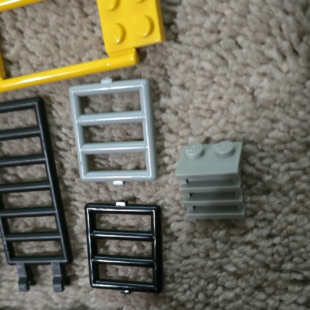 LEGO Set: Vintage Ladder, Hitching, & Fence Building Block Accessories